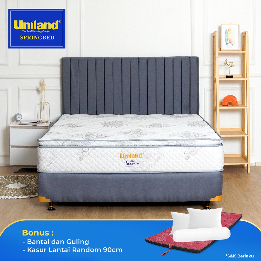 Jual Uniland Springbed Serena Pillowtop - Kasur Spring Bed Fullset ...