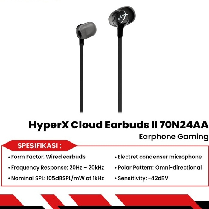 Jual Code Hyperx Cloud Earbuds II 70N24AA ORIGINAL | Shopee Indonesia