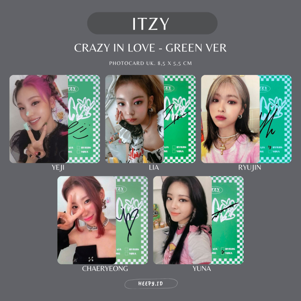 ITZY  Crazy in Love Shopee リュジン トレカ ITZY Crazy in Love Shopee リュジン トレカ 2025秋冬新作