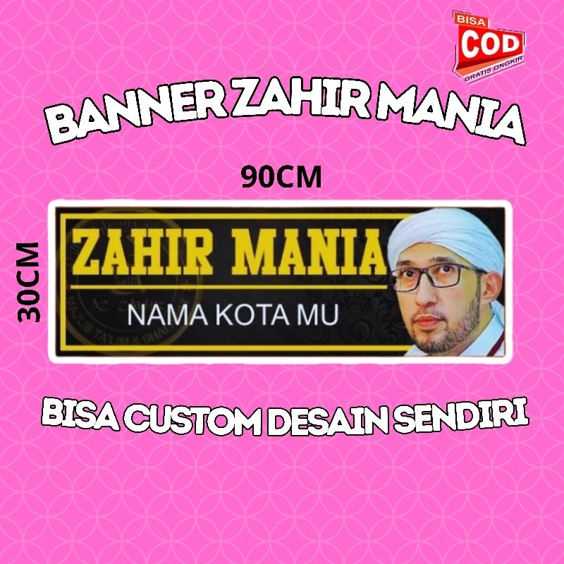 Jual BANNER BANNER CUSTOM BANNER AZ ZAHIR BANNER ZAHIR MANIA BANNER ...