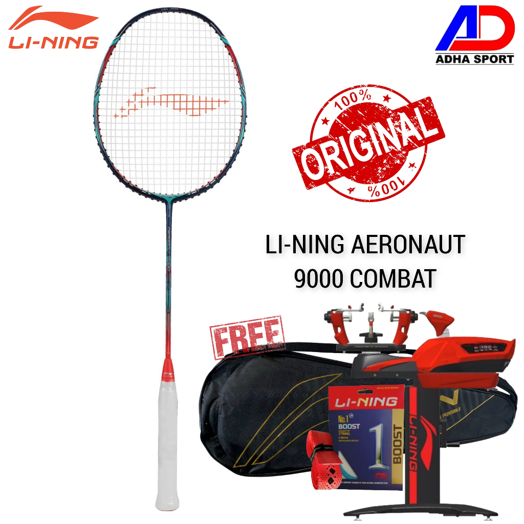 Jual Raket Badminton Lining Aeronaut 9000C / 9000 C Combat Original ...