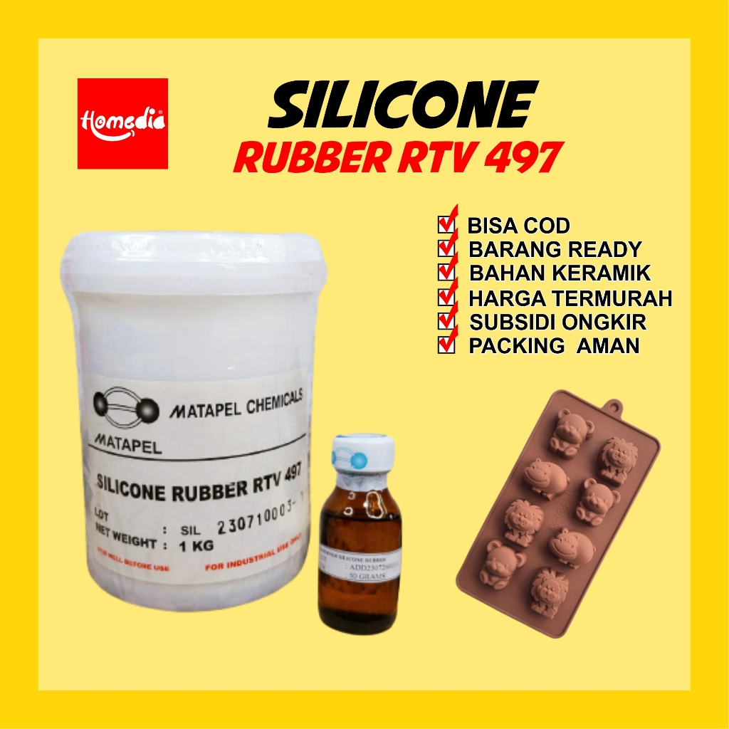 Jual SILICON RUBBER RTV 497 1 KG | Shopee Indonesia