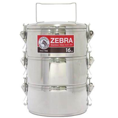 Jual Rantang Susun 3 Stainless / Rantang Zebra Stenlis / Rantang Tebal ...