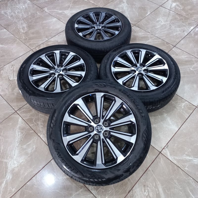 Jual VELG ORIGINAL NEW AVANZA R16 H5X100 PLUS BAN 205/60 R16 | Shopee ...