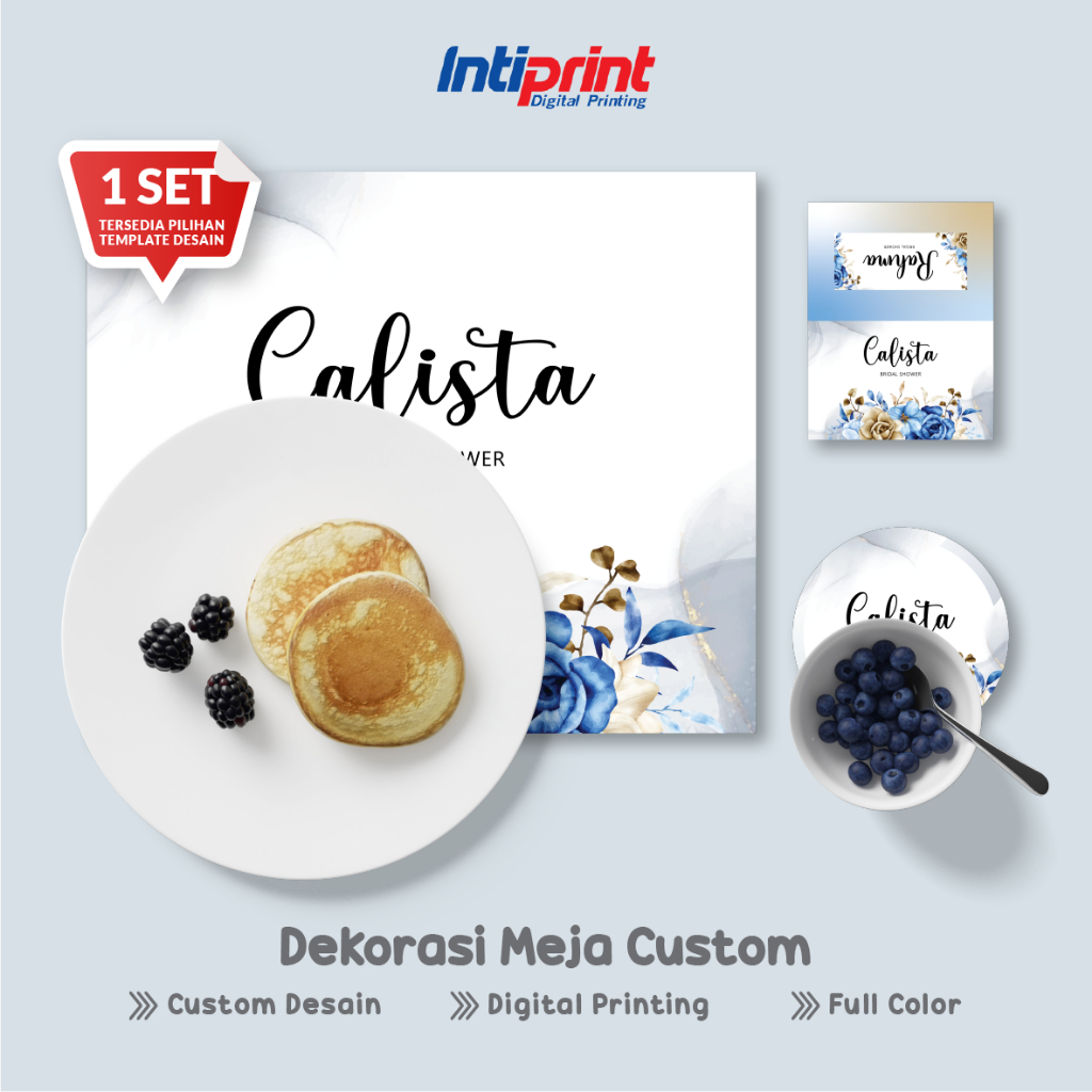 Jual CUSTOM DEKORASI MEJA / BRIDAL SHOWER CUSTOM PLACEMAT / WEDDING ...