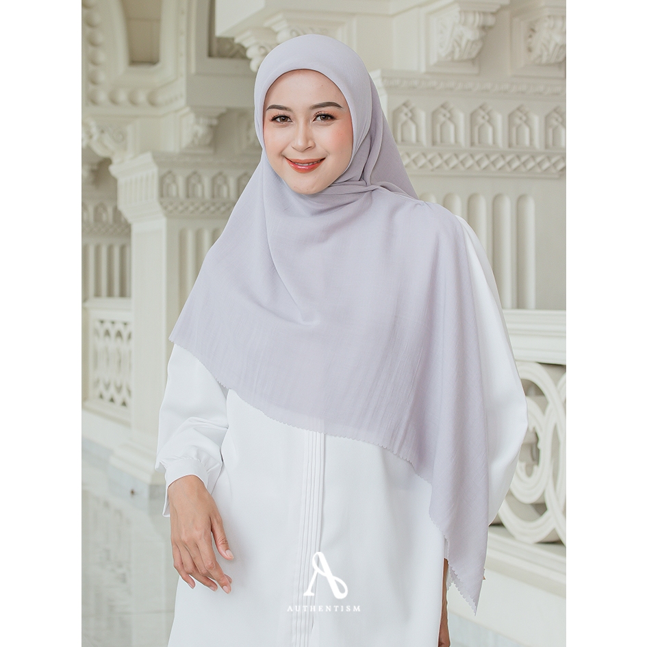 AUTHENTISM ID Raline Basic Voal Syari Kerudung Segi Empat Polos Aira Voal Lasercut Premium