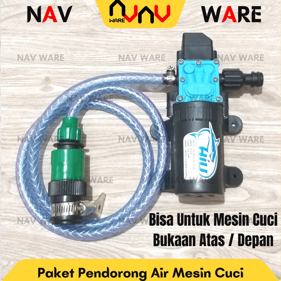 Jual Mn Paket Lengkap Booster Penguat Air Mesin Cuci Pompa Hiu Dc V Psi Adaptor V A