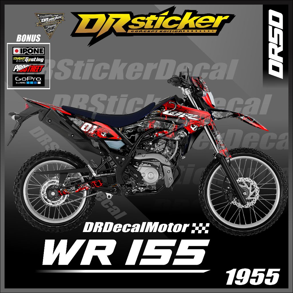 Jual Decal wr155r decal wr155 decal wr 155 ganteng keren style Stiker ...