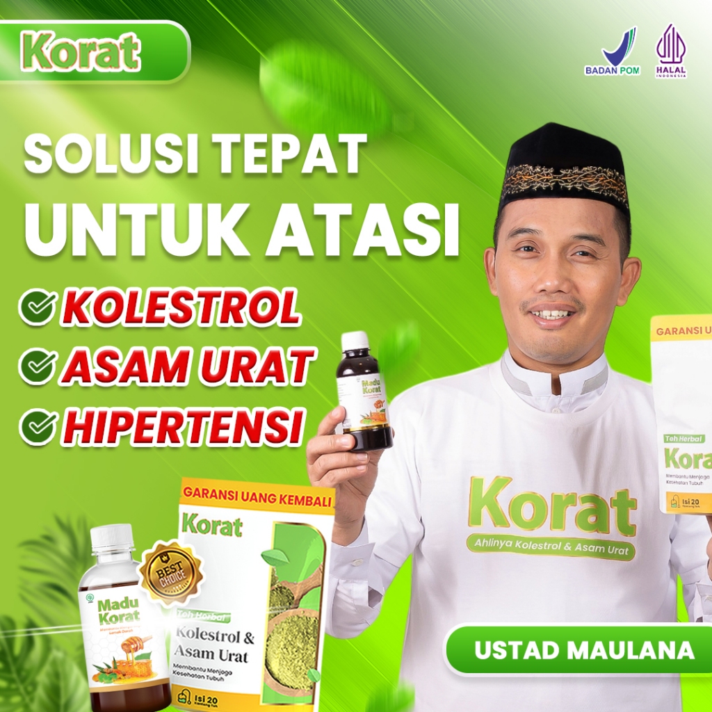 Jual Madu Korat 1 Botol Menyembuhkan Penyakit Kolesterol & Asam Urat