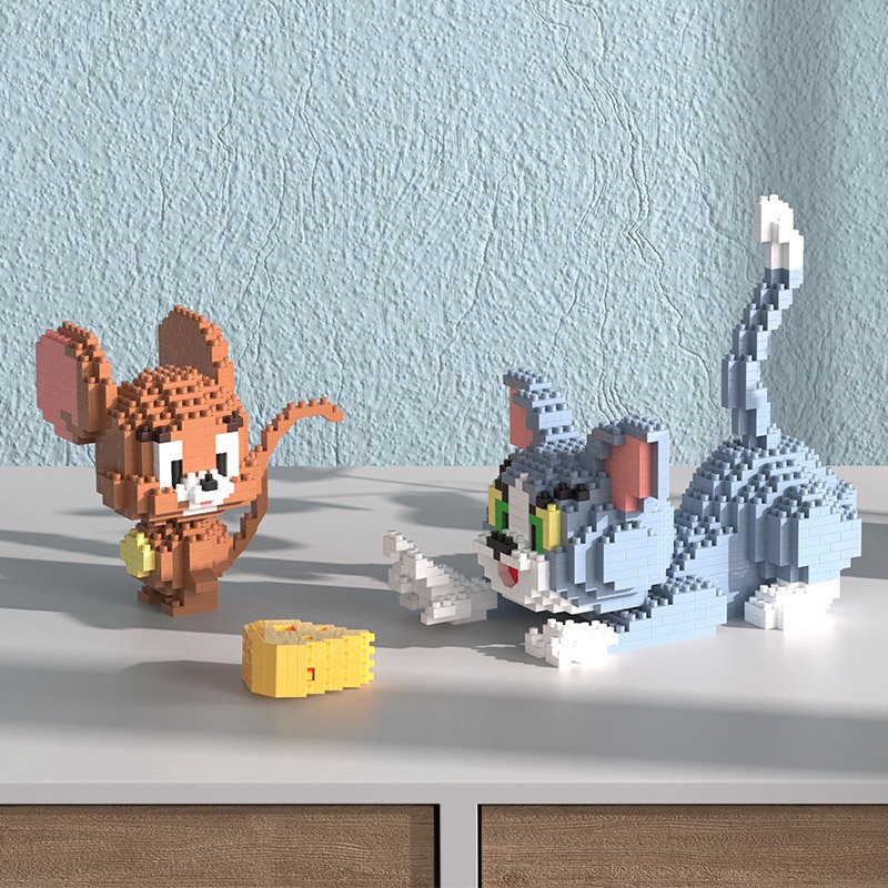 Jual Set Micro-Bangunan Brik Tom dan Jerry Magis: Tampilan Kreatif ...