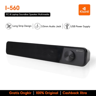 KISONLI - Speaker Laptop / Komputer / PC / CPU Design Long Strip LED - I560