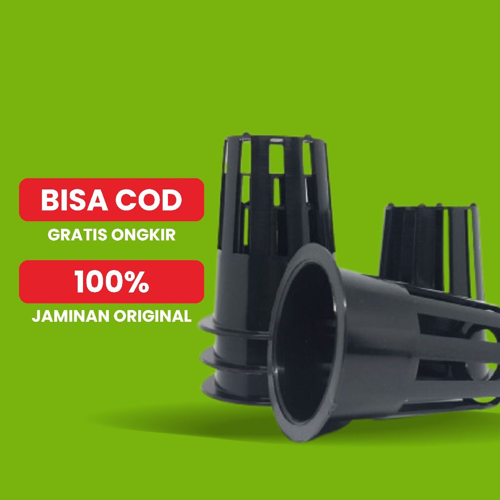Netpot Hitam 7 cm Hidroponik DFT NFT Rakit Apung Eceran