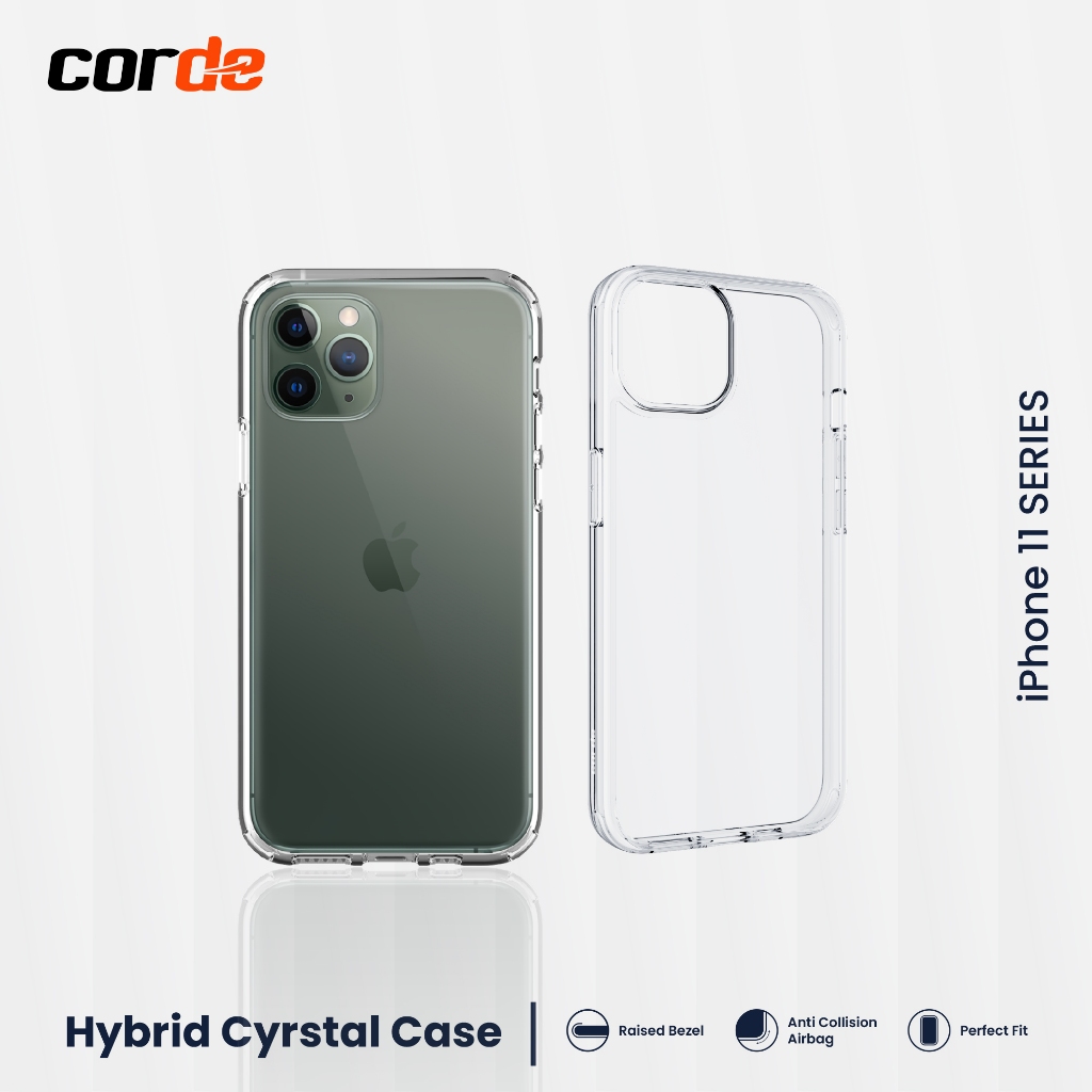 Jual Case iPhone 11 Pro Max/11 Pro/11 CORDE Hybrid Crystal Clear