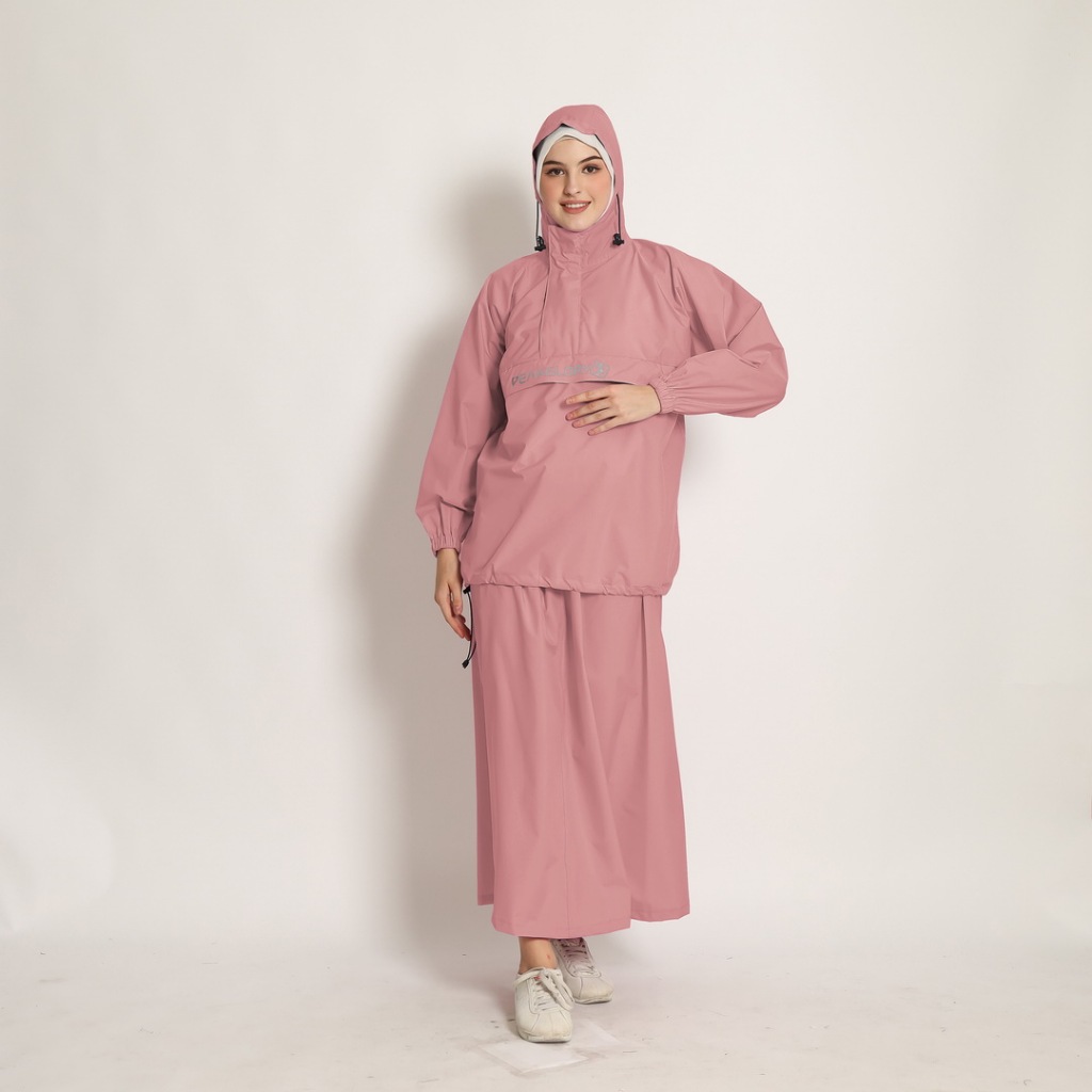 Jual Jas hujan wanita Rok Mantel hujan setelan baju dan rok dewasa