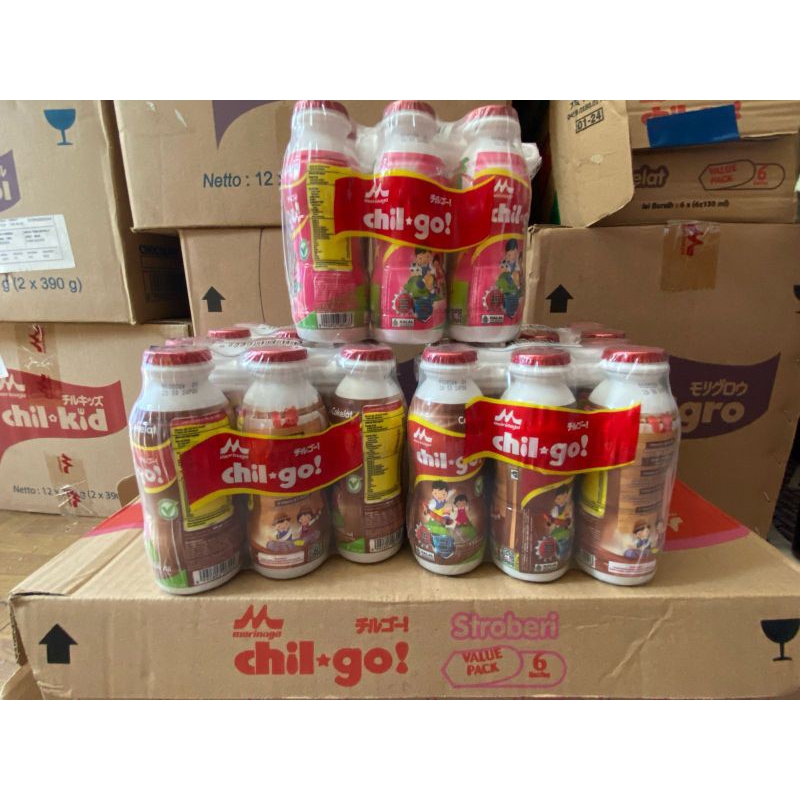 Jual Morinaga Chilgo UHT Kemasan Botol 1Karton(130mlx6pack) Rasa ...