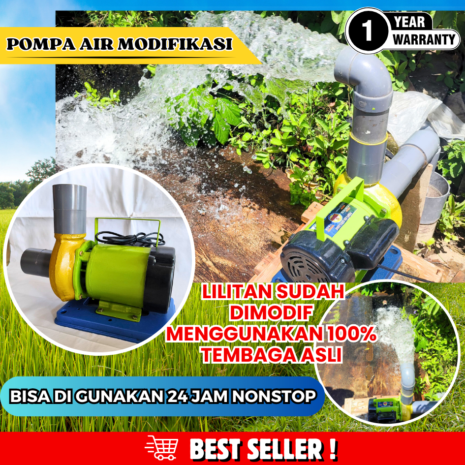 Jual Garansi Tahun Pompa Air Modifikasi Semburan Air Super Kencang Jet Sanyo Rakitan