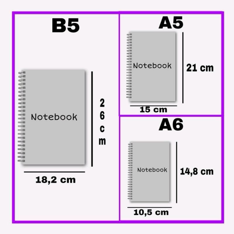 Jual CETAK BUKU CUSTOM A6 10,5 x 14,8 cm isi 30 40 50 100 lembar Note ...