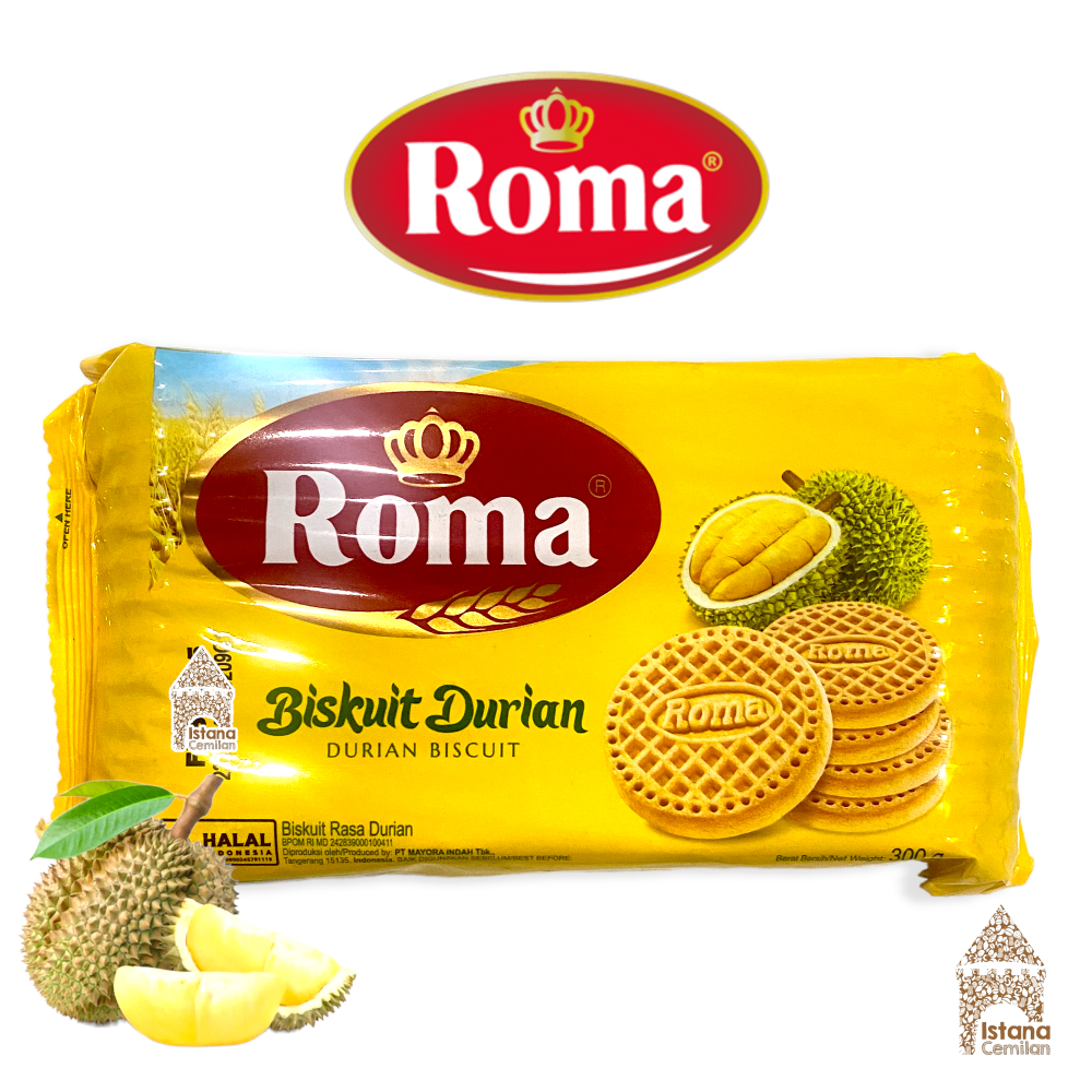 Jual Roma Biskuit Kelapa Coconut Durian Gram Shopee Indonesia