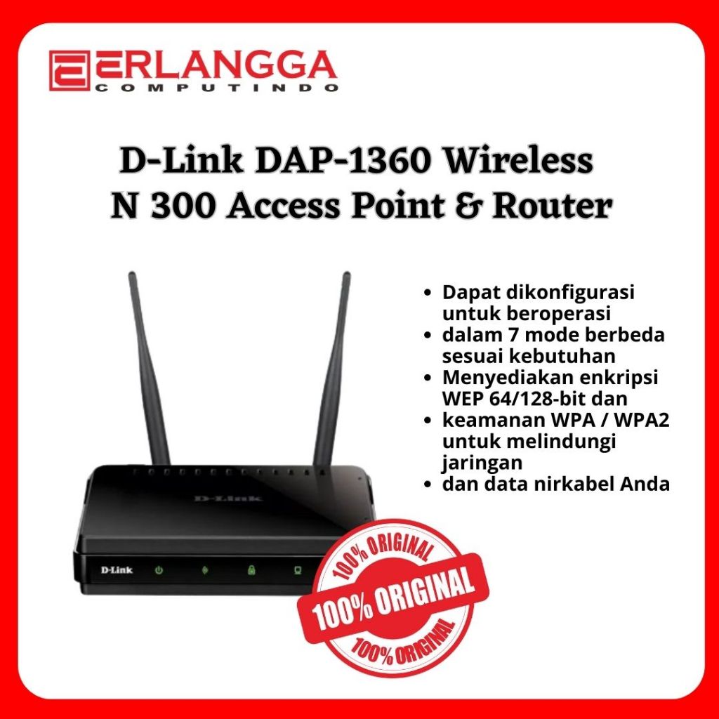 Jual D-Link DAP-1360 Wireless N 300 Access Point & Router | Shopee ...
