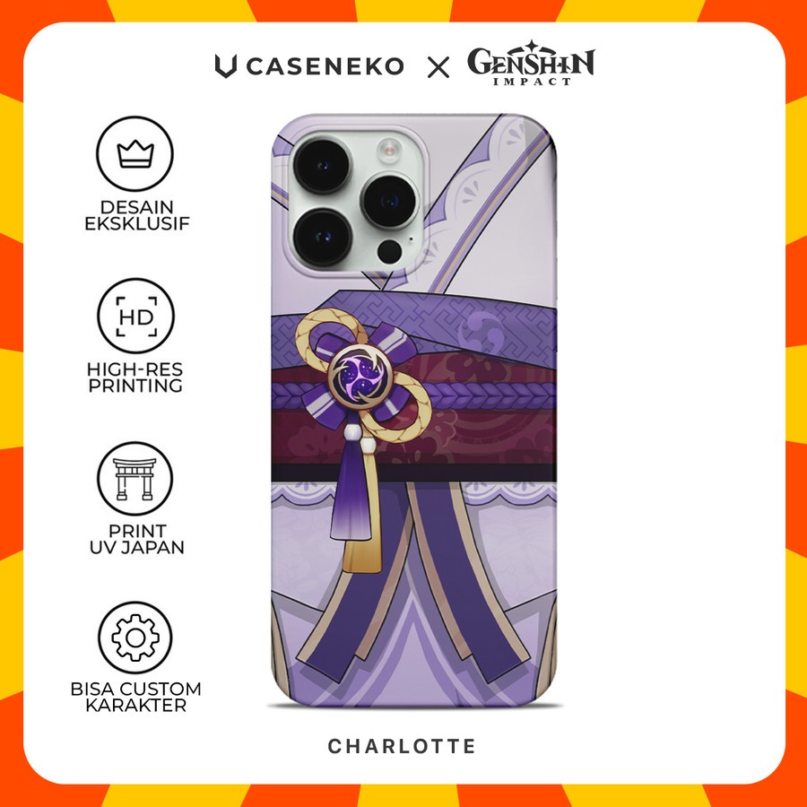 Jual Custom Case Raiden Shogun Ei Genshin Impact Casing HP 1 | Shopee ...