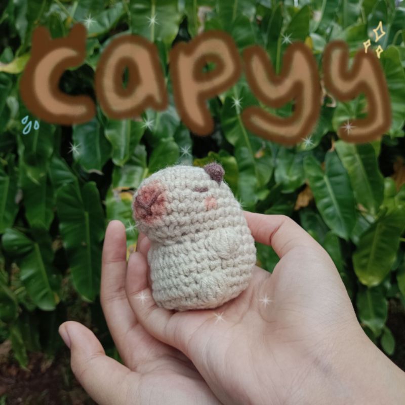 Jual CAPYBARA KEYCHAIN CROCHET/RAJUTAN | Shopee Indonesia