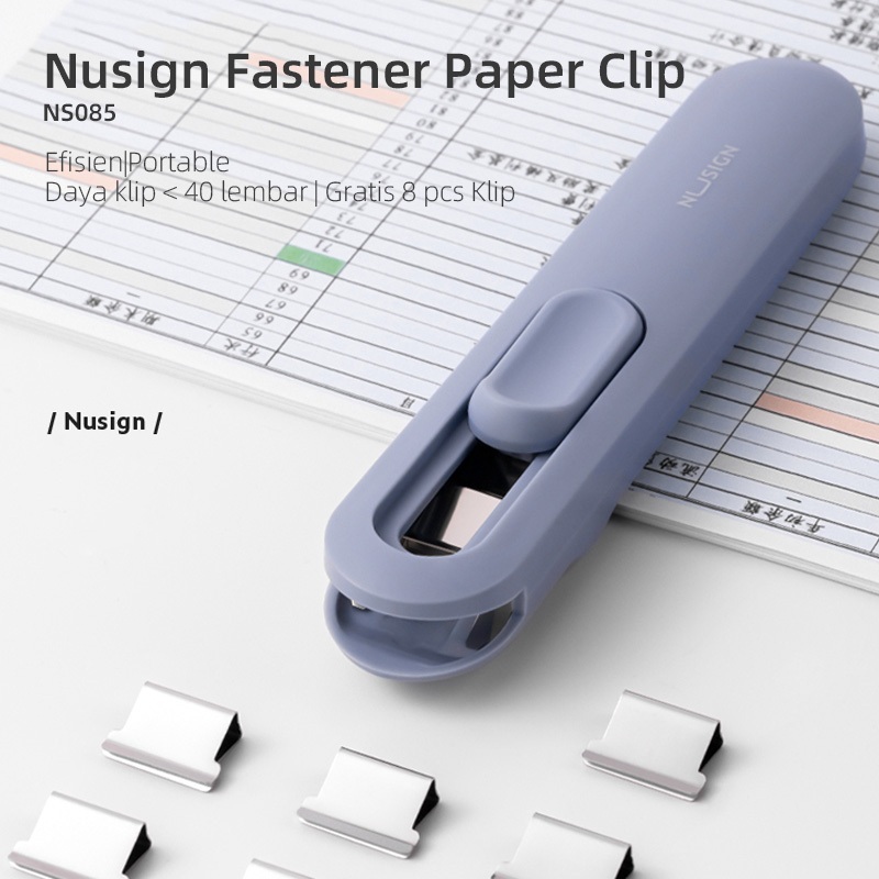 Jual DELI Penjepit Kertas Otomatis Fasteners Paper Clipper Nusign