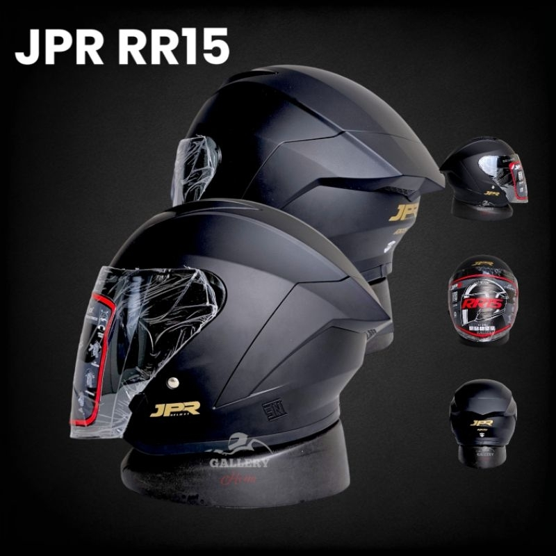 Jual HELM JPR RR15 SOLID HITAM DOFF | MODEL JPX NOVA X | HELM HALF FACE ...