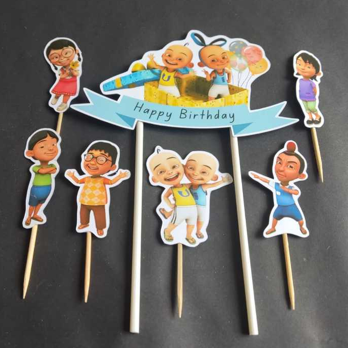 Jual topper upin ipin hiasan kue ulang tahun | Shopee Indonesia