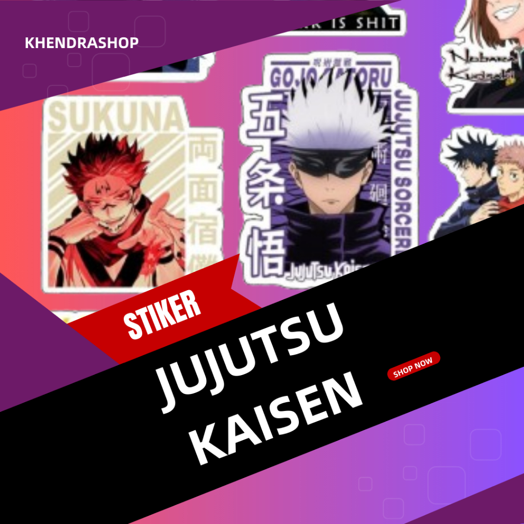 Jual STIKER PACK JUJUTSU KAISEN GLOSSY DAN DOFF 13 pcs | Shopee Indonesia