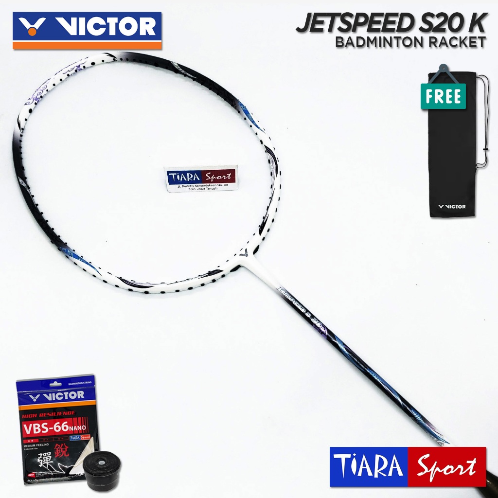 Jual Raket VICTOR Jetspeed S 20 K - Iron Gate White - 4U G6 FC ...