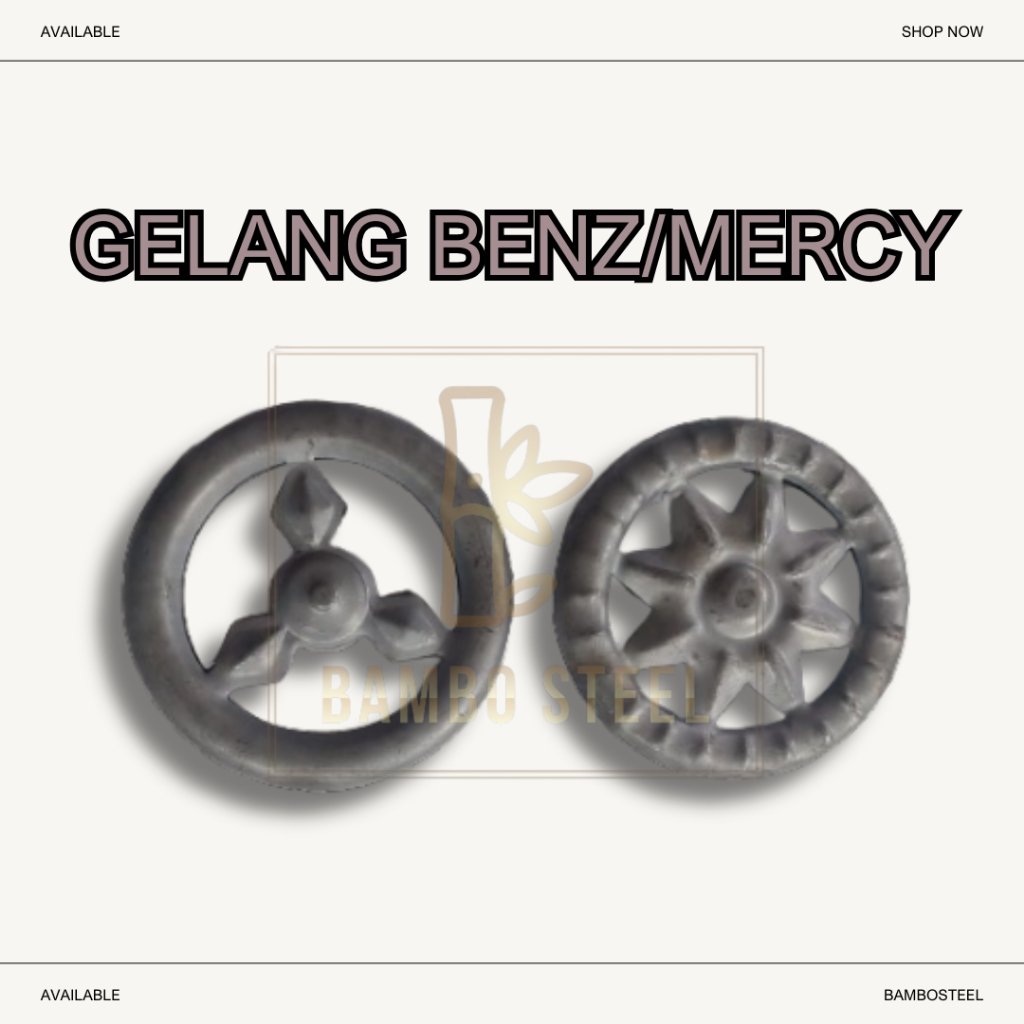 Jual Ornamen Aksesoris Pagar Besi Teralis Gelang Besi Benz/Mercy Gelang