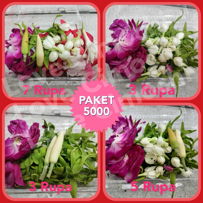 Jual Bunga 7 rupa , Bunga 5 rupa , Bunga telon fresh dan segar | Shopee