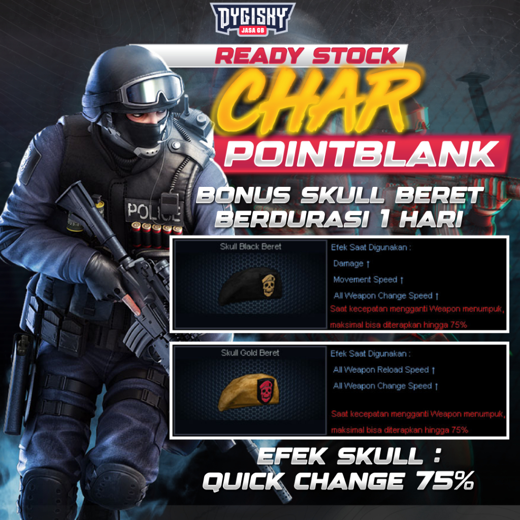 Jual CHAR PB / CHAR POINTBLANK - MAJOR FULL TITLE - BINTANG FULL TITLE ...