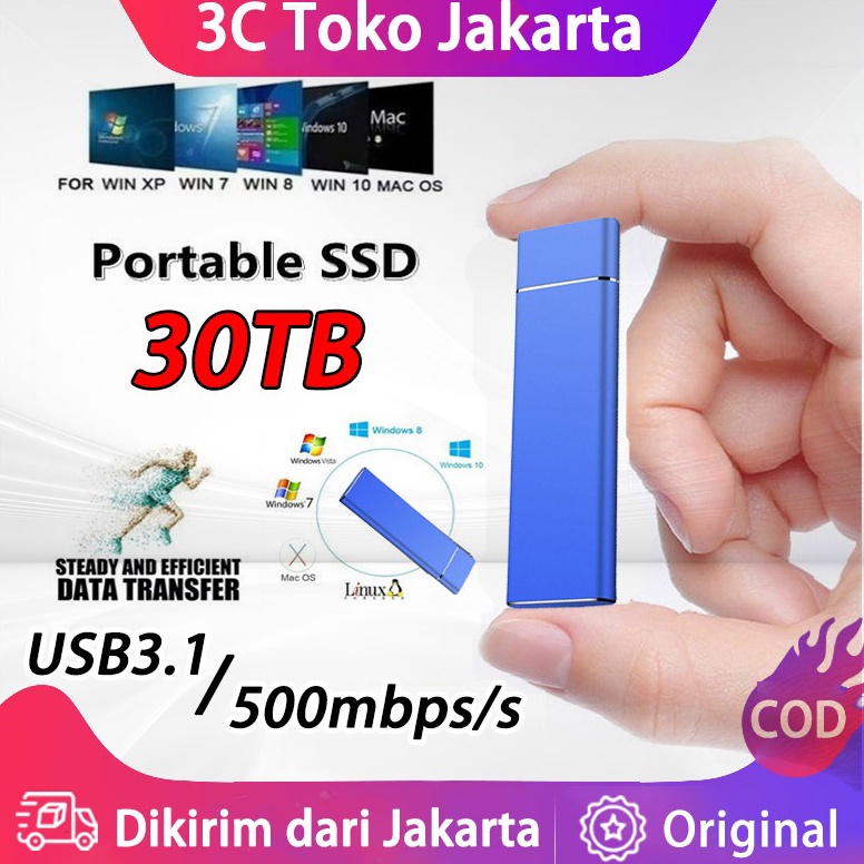 Jual LANGSUNG KIRIM Portable SSD External SSD 1TB SSD Eksternal dengan