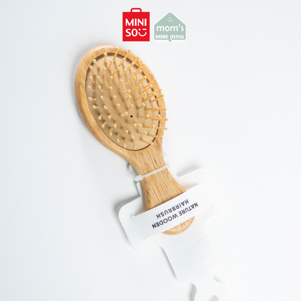 Jual Miniso Sisir Rambut Sikat Kayu Sisir Airbag Pijat Hair Brush Massage Nature Wooden Anti 