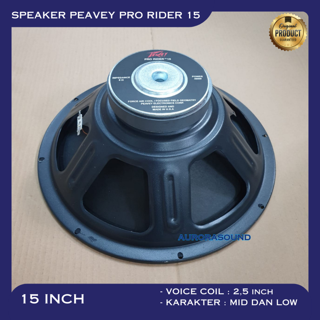 Jual SPEAKER KOMPONEN PEAVEY PRO RIDER 15 IN 400 WATT WOOFER PEAVEY 15 ...