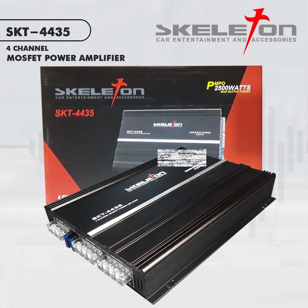 Jual Power Amplifier 4 Channel Skeleton / Power Mobil Skeleton 4Ch ...
