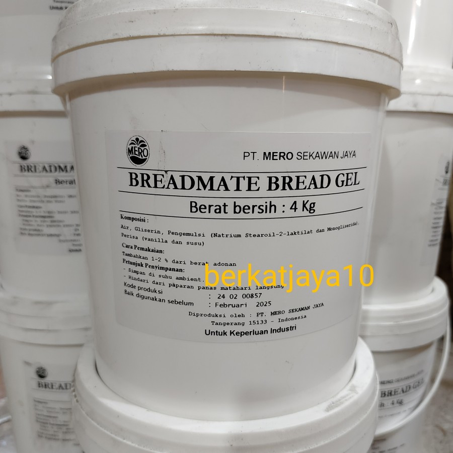 Jual Bread Gel 4 Kg EMBER PAIL BreadMate Crumb Softener Pelembut Roti ...