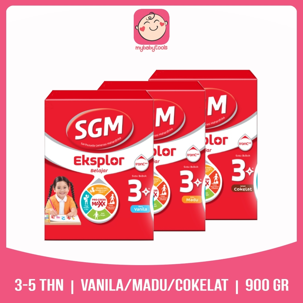 Jual SGM EKSPLOR 3 PLUS VANILA MADU COKELAT 900 GRAM | Shopee Indonesia