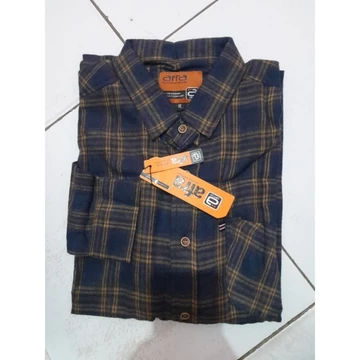 Kemeja Flanel Pria Lengan Panjang Kotak Premium