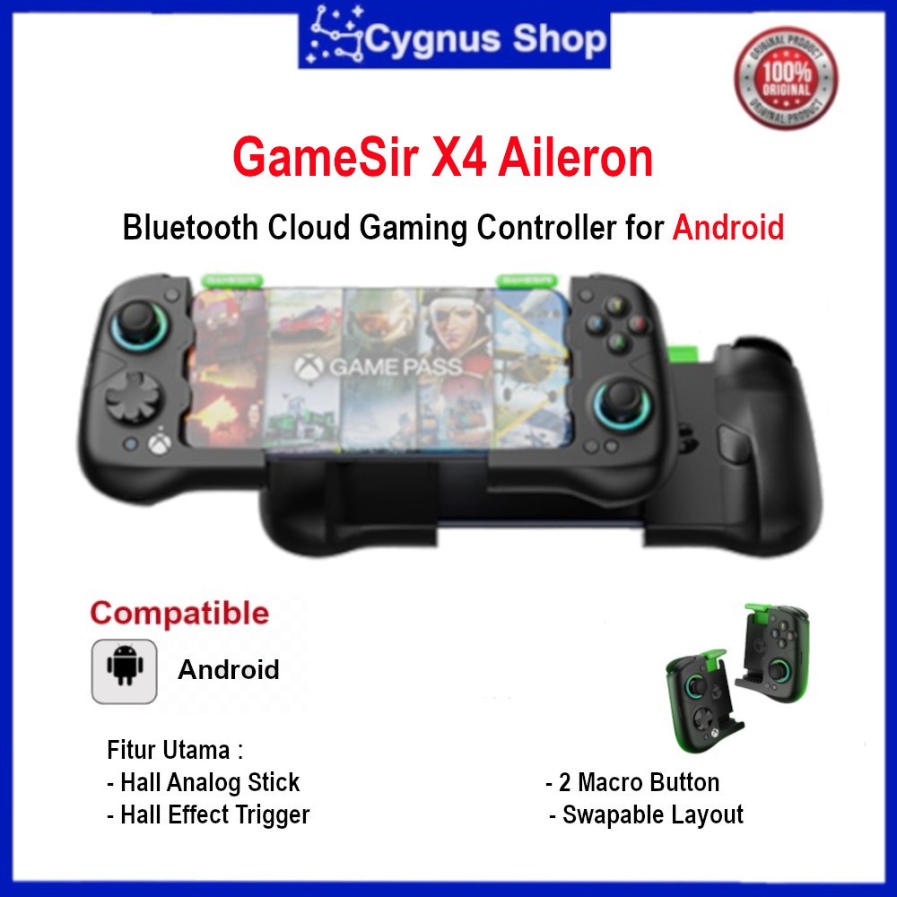 Gamepad Bluetooth X4 Aileron Per Android - Controller Con Joystick Hall Effect Per Xbox, COD E Fortnite
