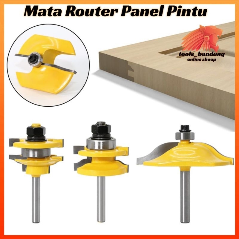 Jual Mata Router Profil Panel Pintu shank 6,35mm Raised Door Cabinet ...