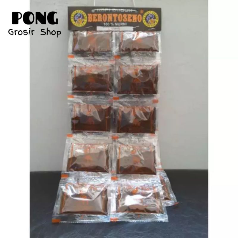 Jual Kopi Sachet BERONTOSENO brontoseno Robusta Sachet Renteng isi 50 ...