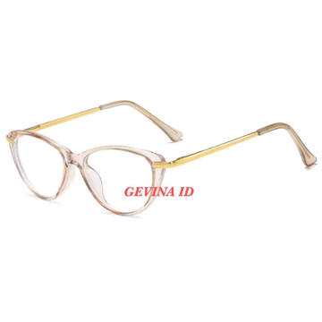 Kacamata Minus Frame Cat Eye Selyne Paket Frame Lensa Anti Radiasi Kacamata Wanita Anti Uv