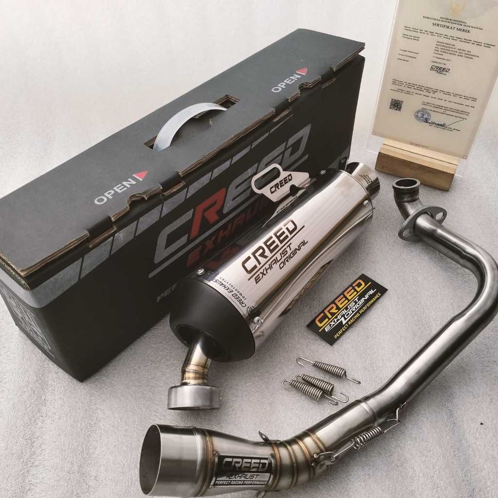 Jual Special Edition Knalpot Racing Creed Exhaust Original Suara NGEBAS ...