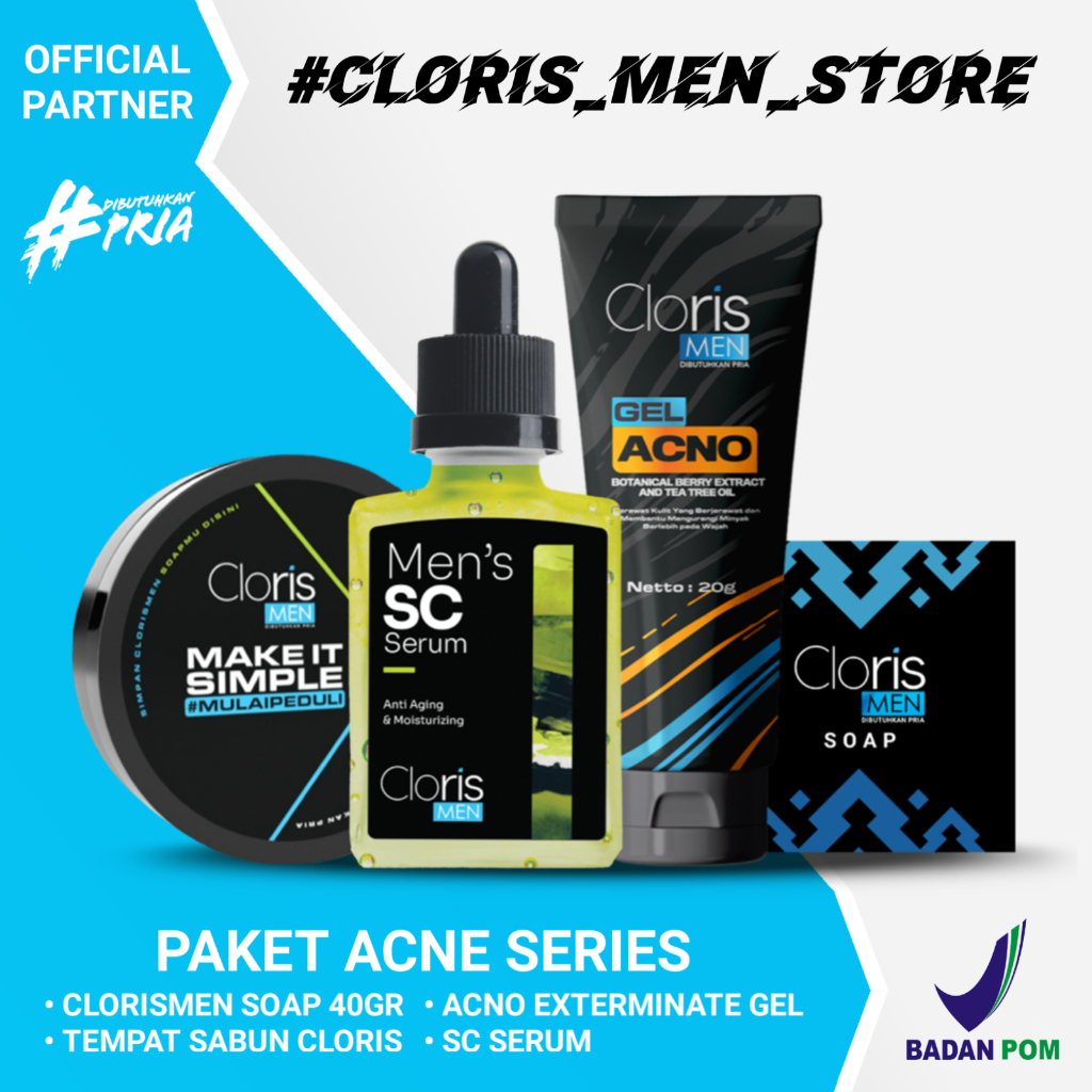 Jual Clorismen ACNE SERIES Skincare Perawatan Wajah Atasi Jerawat Dan ...