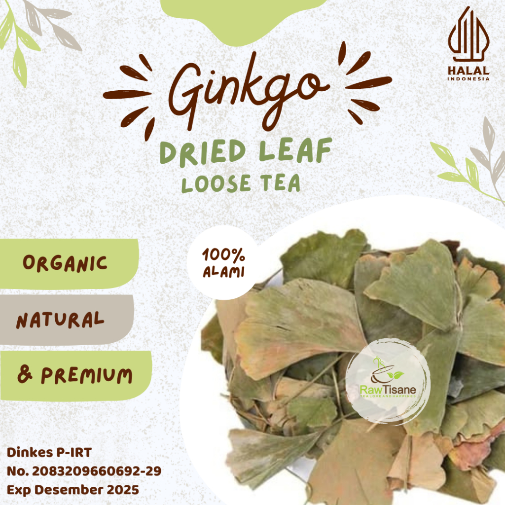 Jual RAW TISANE Ginkgo Leaf Tea / Ginkgo Biloba Leaf Tea / Teh Daun ...
