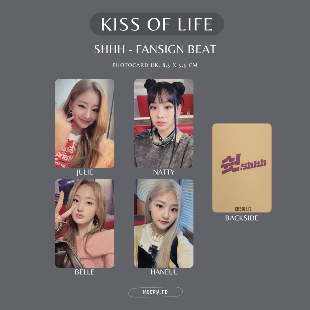 Jual [KIOF] UNOFFICIAL PHOTOCARD KISS OFF LIFE SHHH | Shopee Indonesia