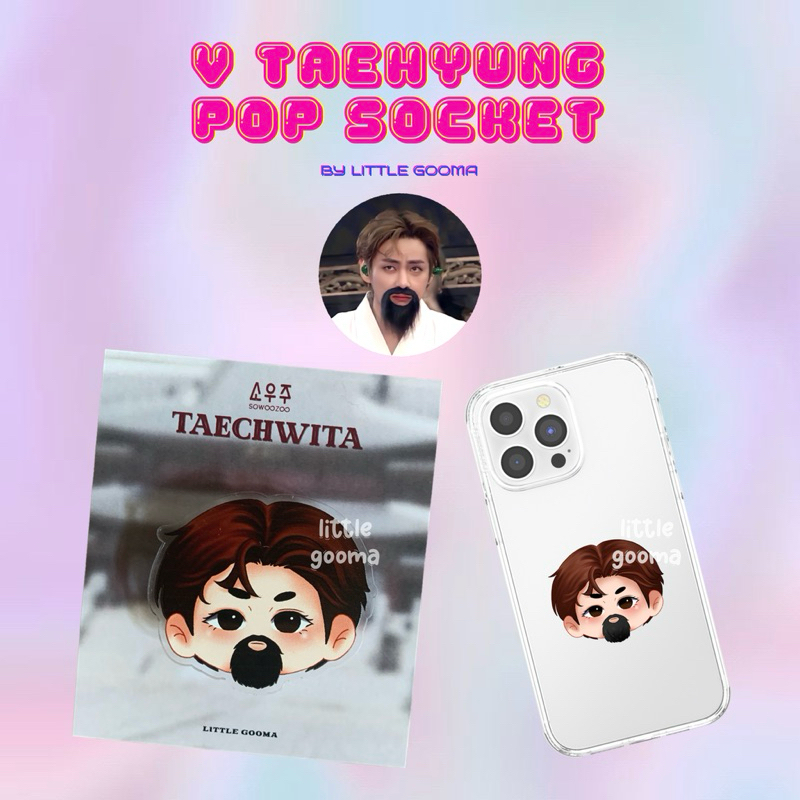 Jual Pop Socket BTS V Taehyung by Little Gooma - Popsocket BTS ...
