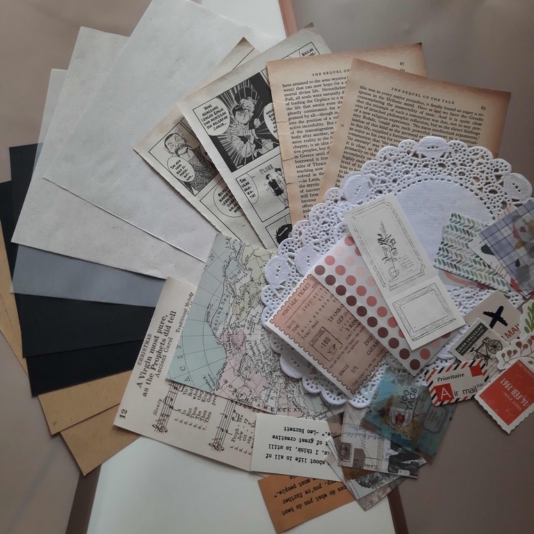Jual Journal Kit Vintage Journal Bujo Dekorasi | Shopee Indonesia